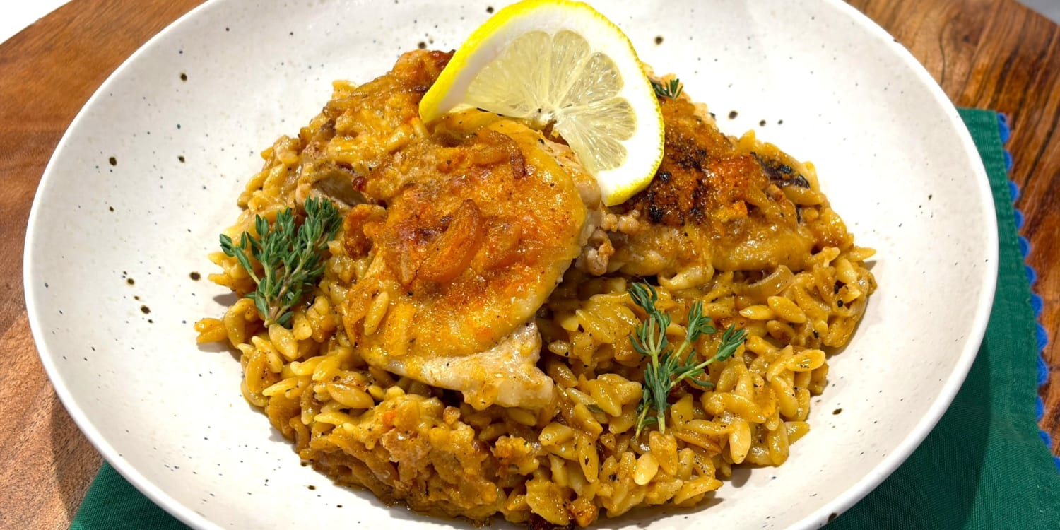 Make Chicken With Creamy, Lemony Orzo in 1 Pan