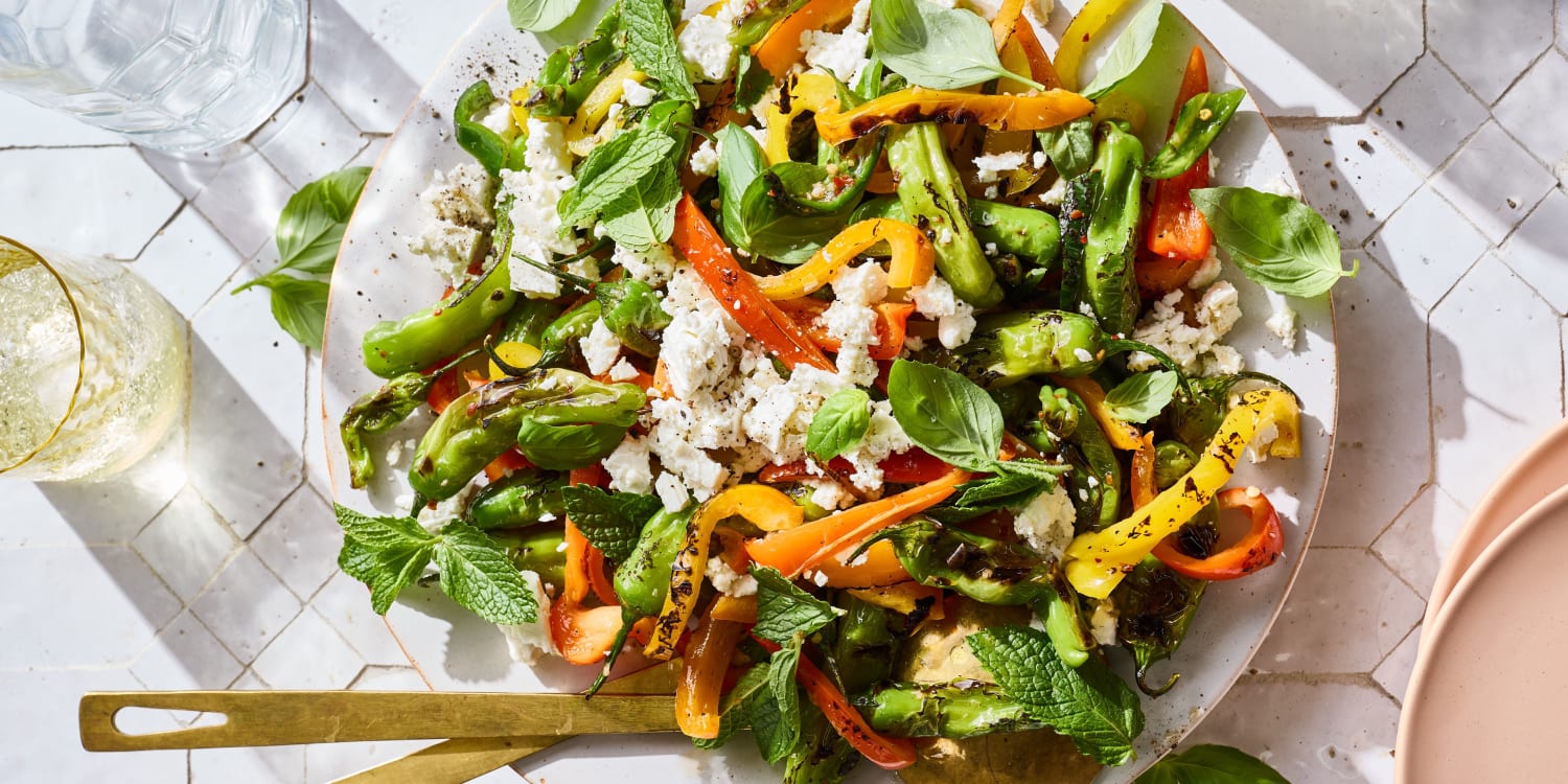 This Charred Pepper Salad With Feta is Smoky, Tangy and Perfect for Summer