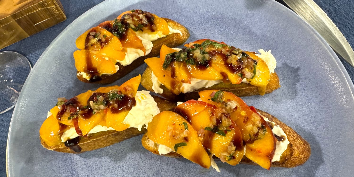Give Bruschetta a Sweet Spin With Juicy Summer Peaches