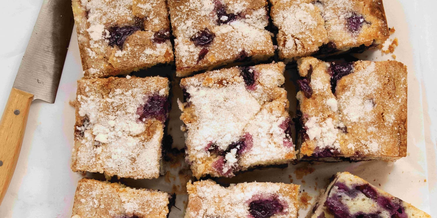 Blueberry Muffin Cake Means Dessert Is for Breakfast
