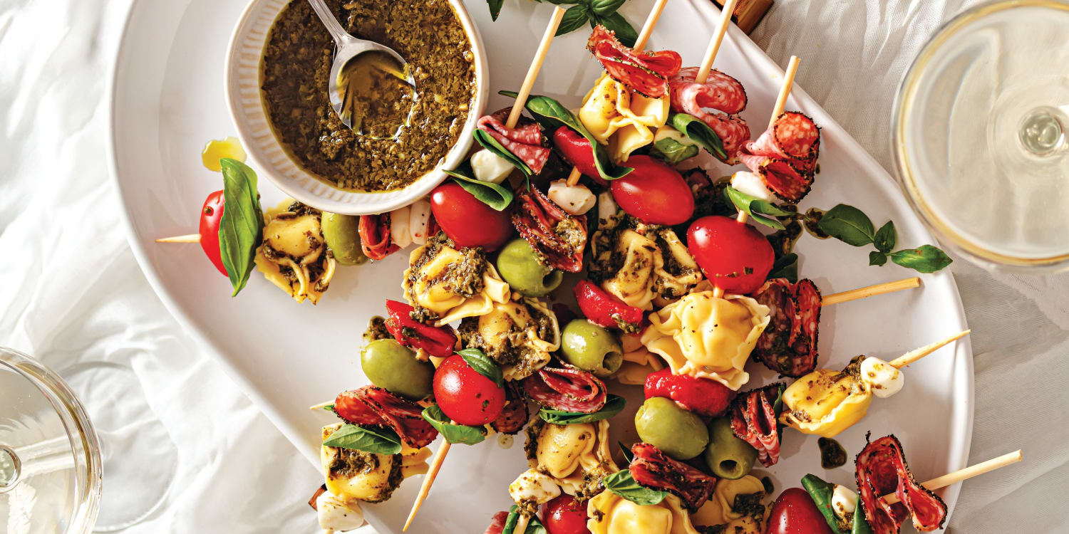 Serve Antipasto on Skewers for an Easy-to-Eat Party Appetizer