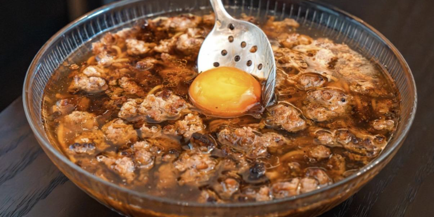 Make Ramen for Breakfast With Maple Sausage and Soy-Cured Egg Yolks