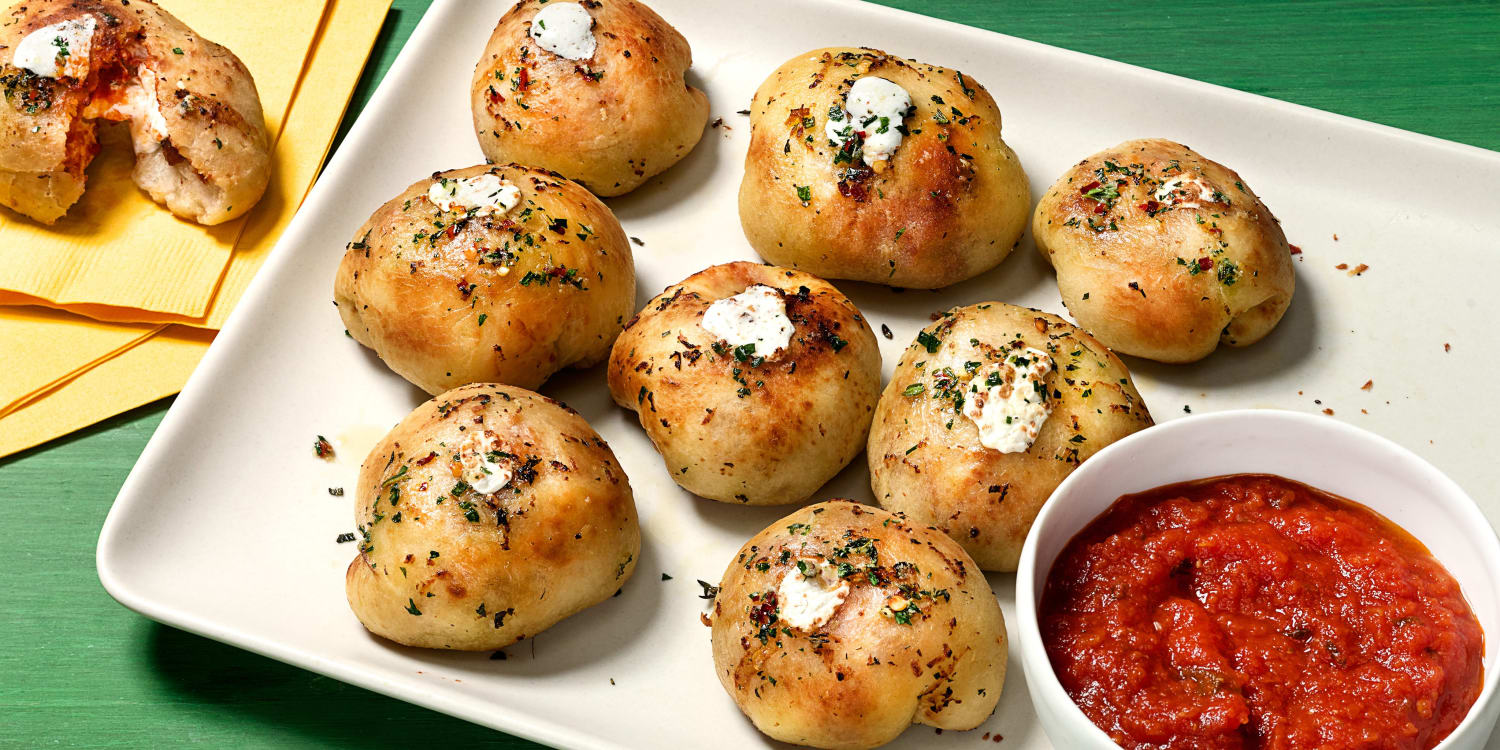 These Cheesy, Bacon-Filled Pizza Bites Are The Bomb