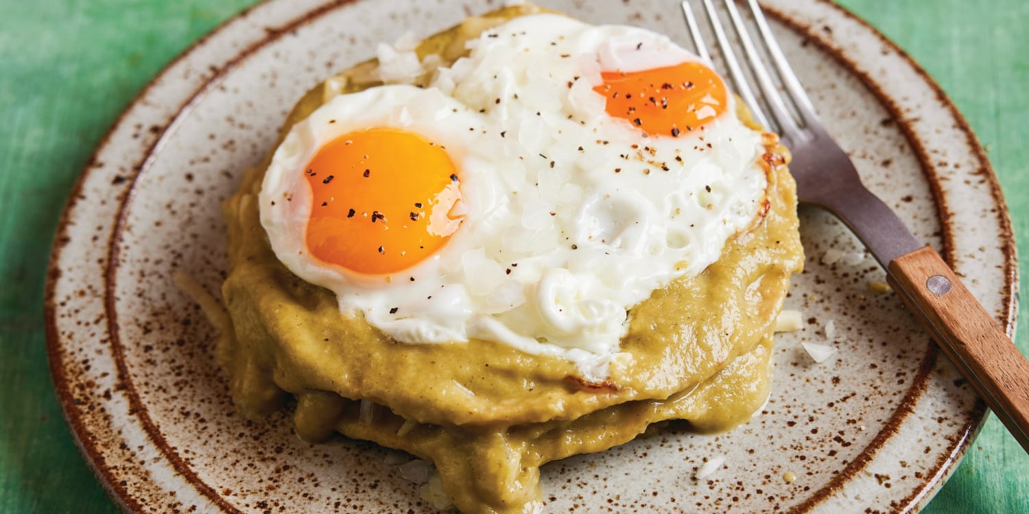 Green Chile Stacked Enchiladas Are a Crunchy, Creamy Delight