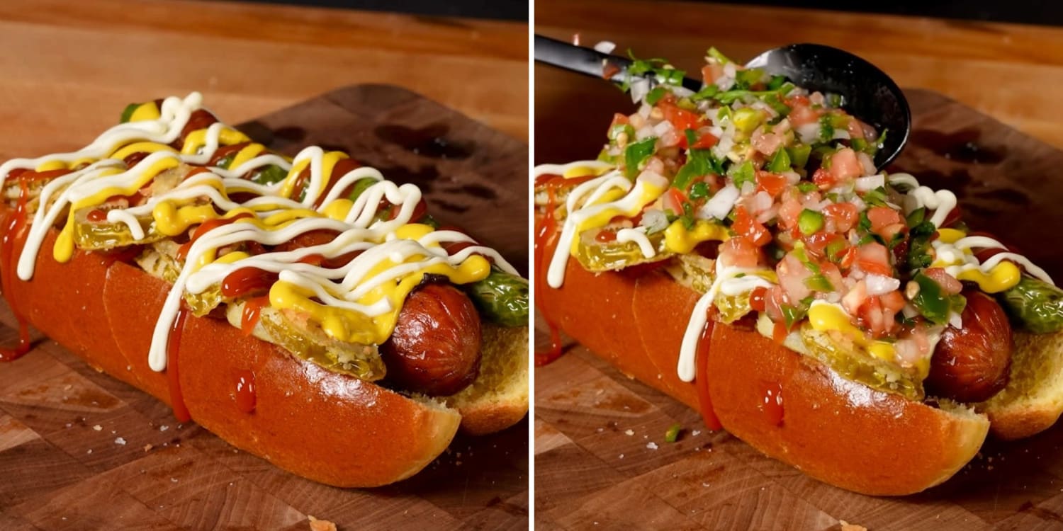 Bacon-Wrapped Hot Dogs with Pico de Gallo Are Anything but Average