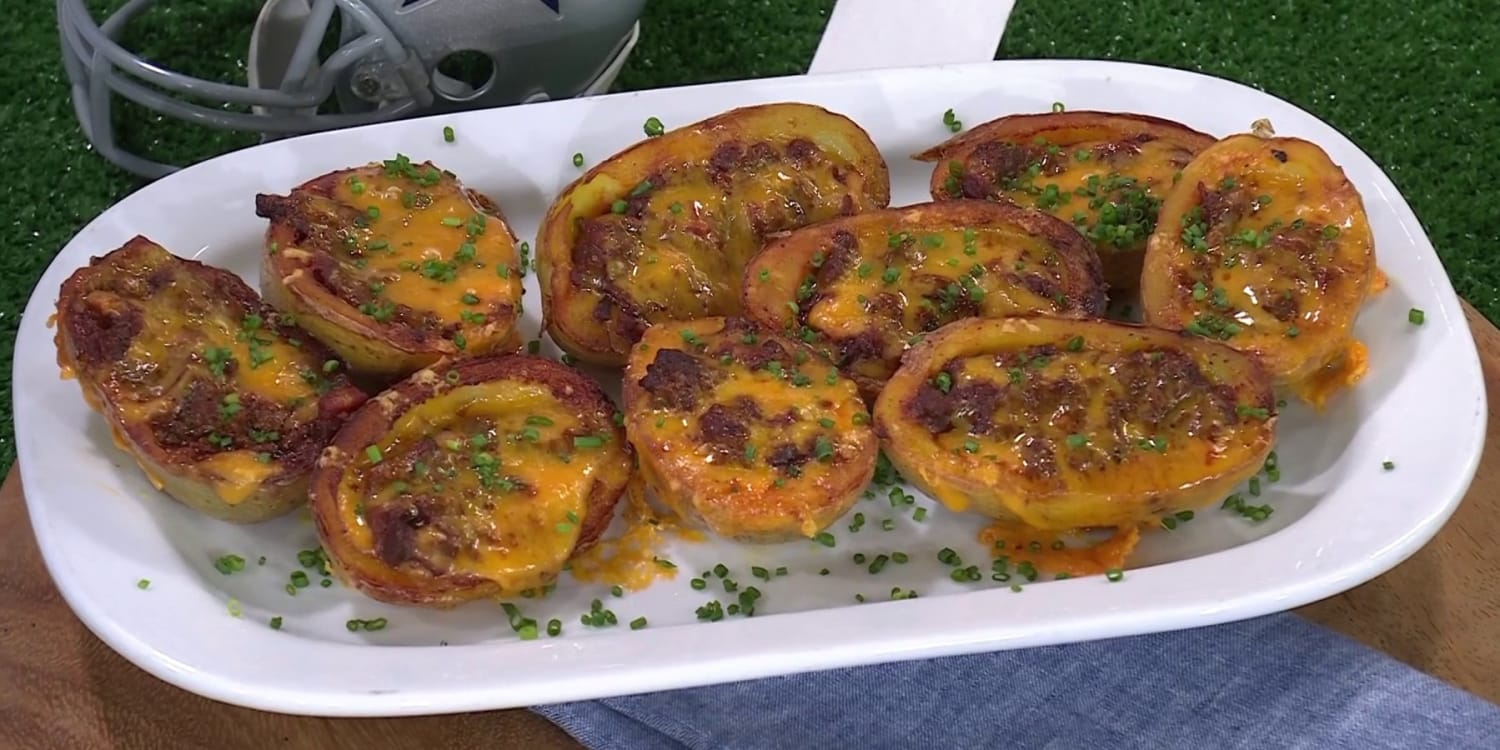 Texas Chili-Loaded Potato Bites Are the Perfect Game Day Snack