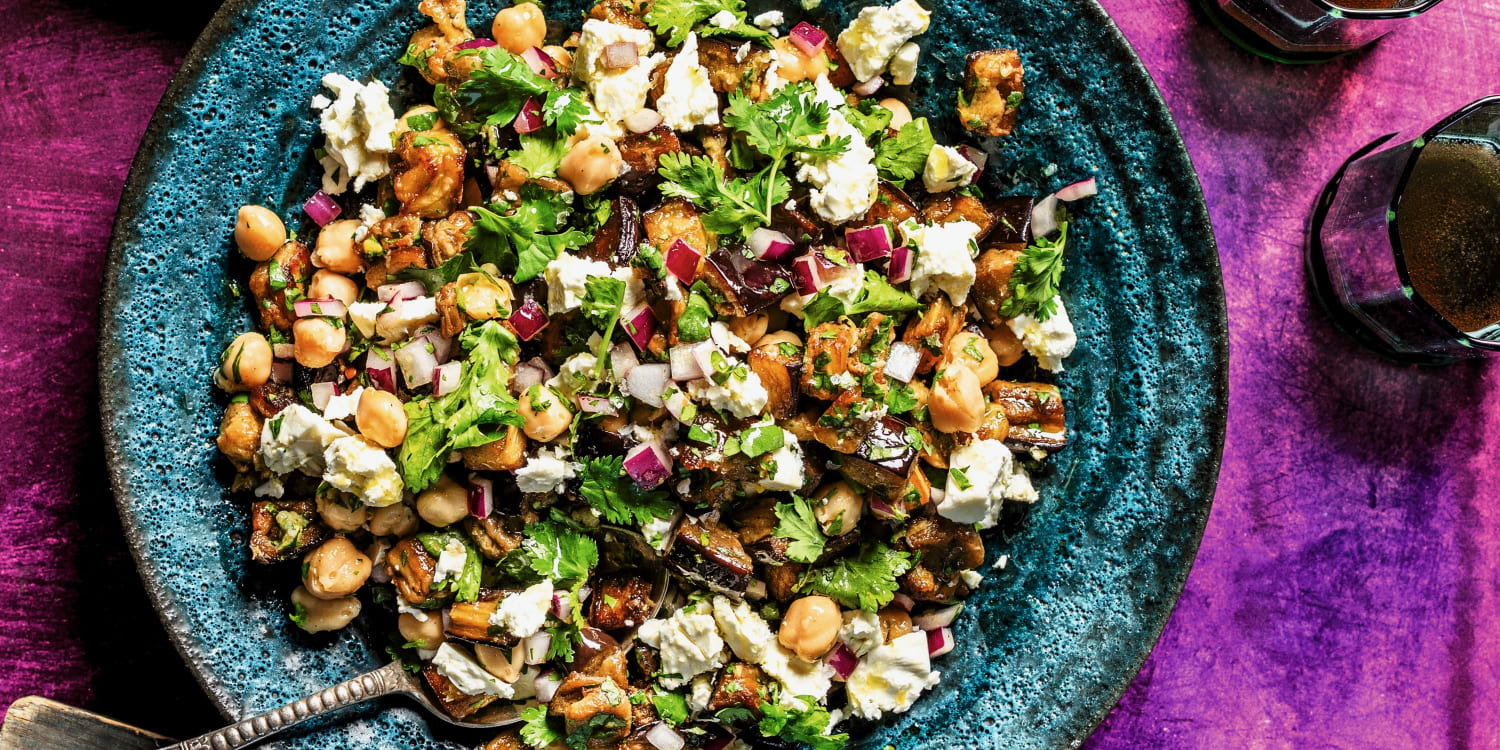 Charred Eggplant and Briny Feta Make for an Addicting Salad