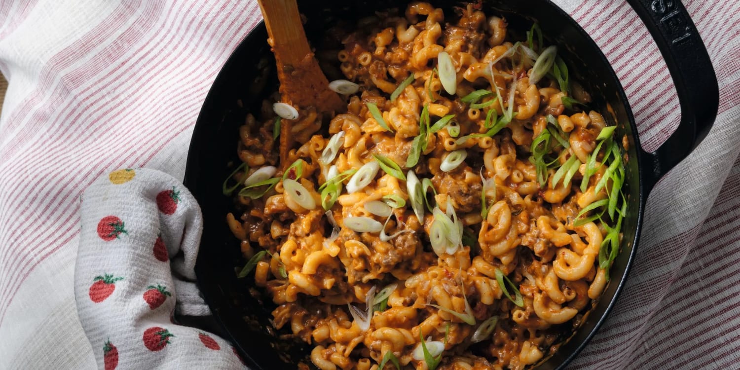 Kimchi Mac and Beef Is a Korean-Inspired Ode to Hamburger Helper