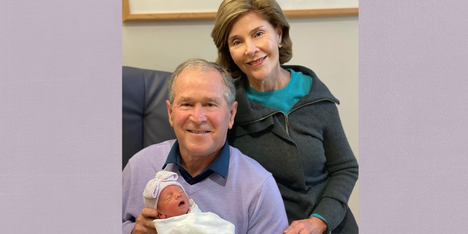 Laura Bush shares how W. Bush reacted to granddaughter being