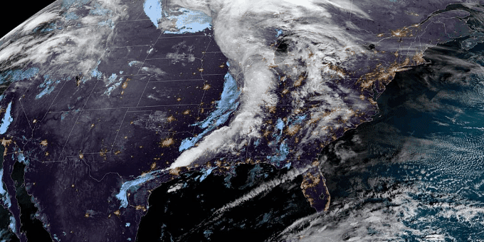 First blizzard warnings of the season issued as powerful storm crosses the country