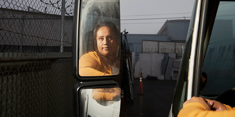 Amid supply chain woes, a new fleet of truck drivers seize the chance to buckle up