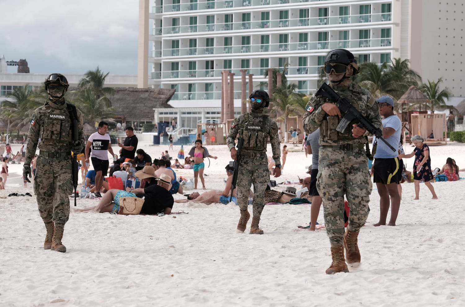 Gunfire reported at Cancun beach after shooters arrive on jet skis, police say