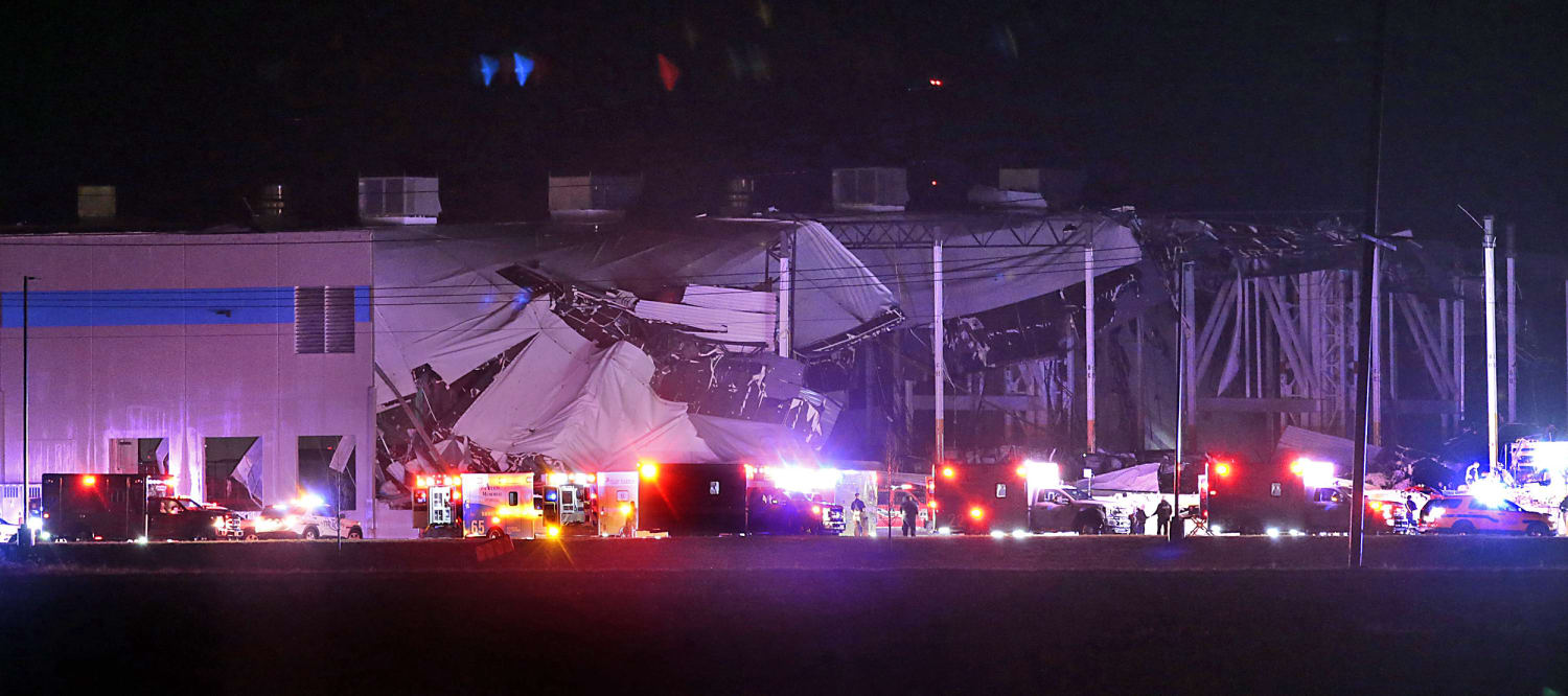 2 dead in Arkansas, roof collapses at Illinois Amazon facility as severe weather strikes parts of U.S.