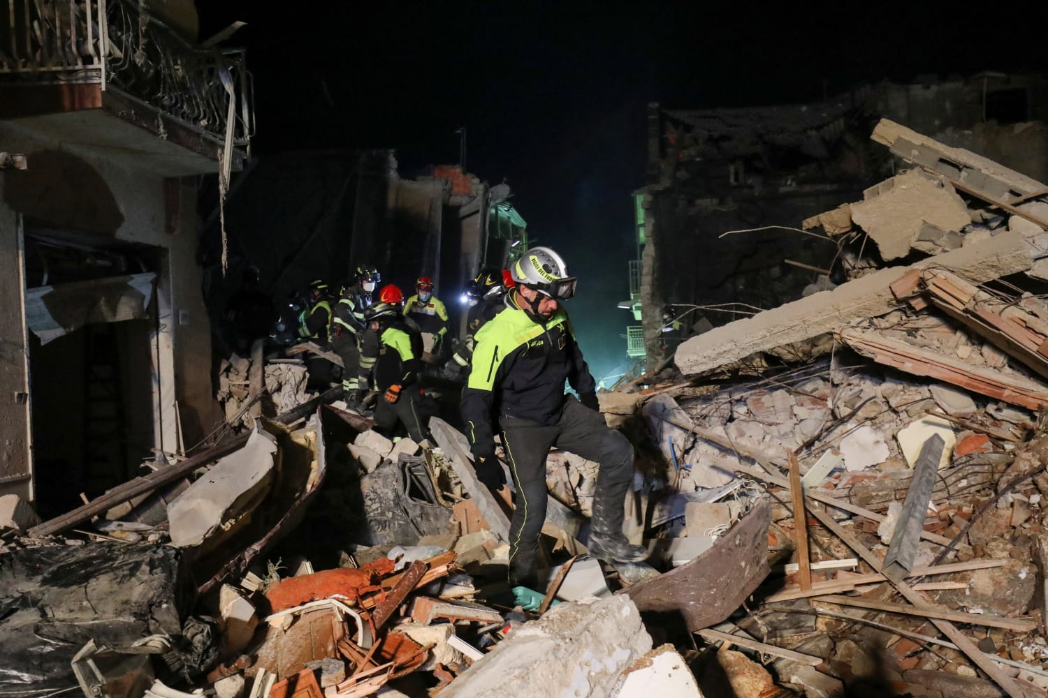 At least three dead in building collapse in Sicily