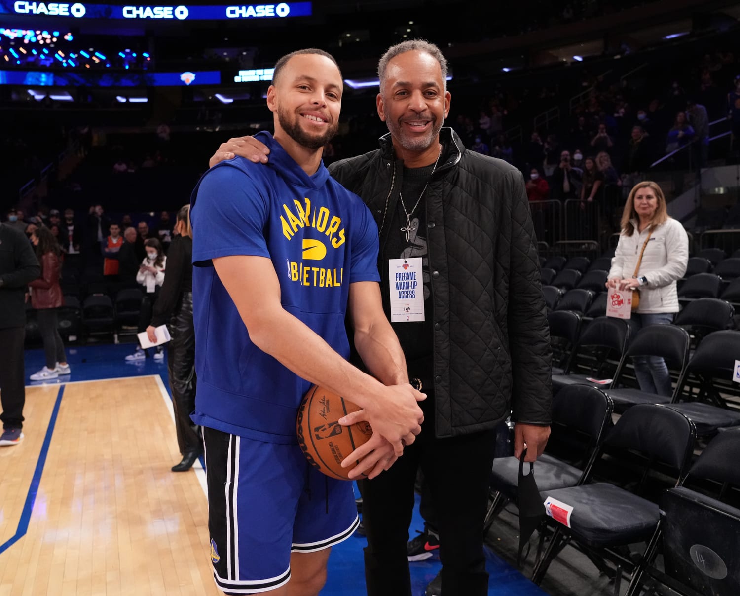 Dell Curry, father of Steph Curry, during his final NBA season