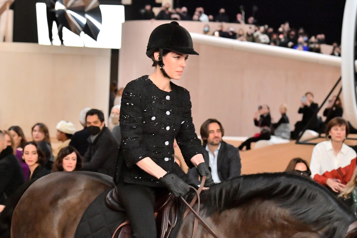 Grace Kelly's Granddaughter Rode a Horse at Paris Fashion Week