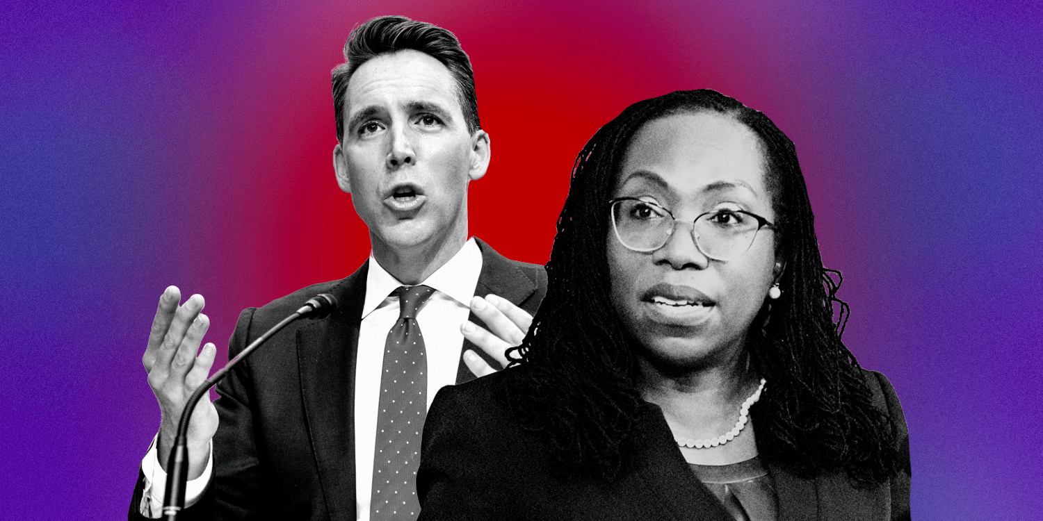 How Hawley's attacks on Ketanji Brown Jackson echo QAnon themes : NPR