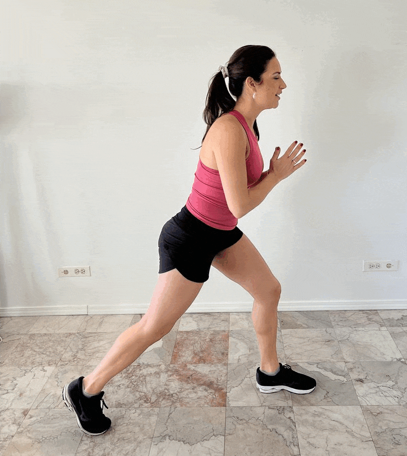 Side Lunge To Leg Lift  Illustrated Exercise Guide