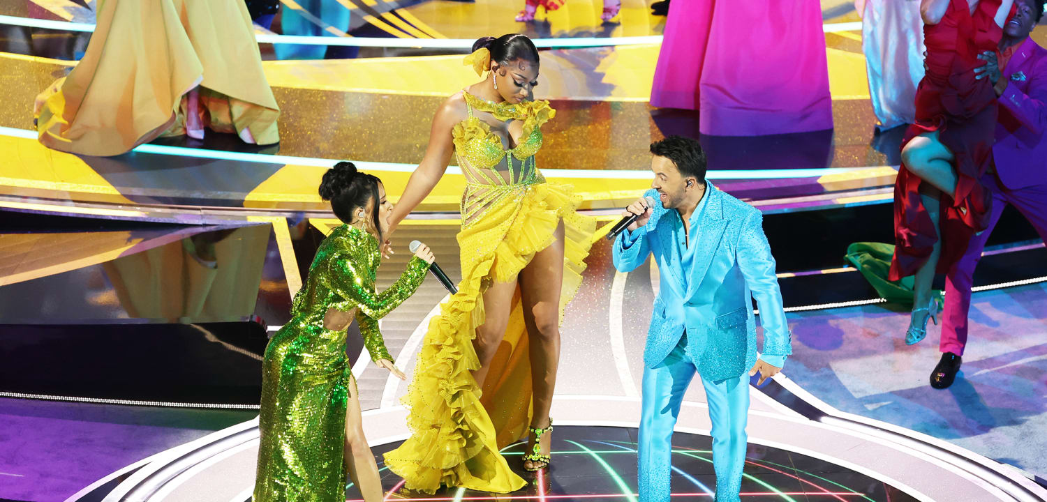 Encanto' Cast, Megan Thee Stallion Sing 'We Don't Talk About Bruno' at Oscars