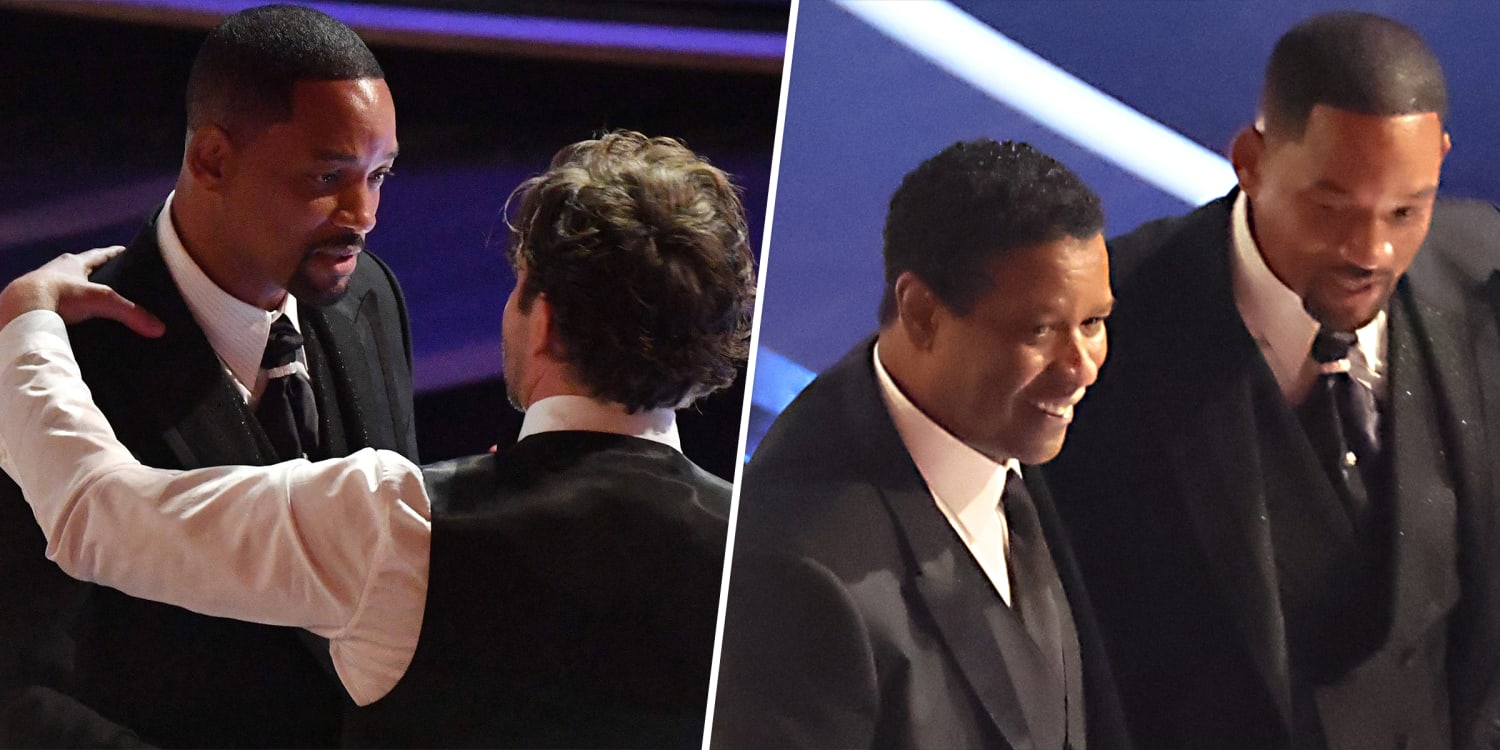 Will Smith Appears to Wipe Tears as He Talks to Bradley Cooper