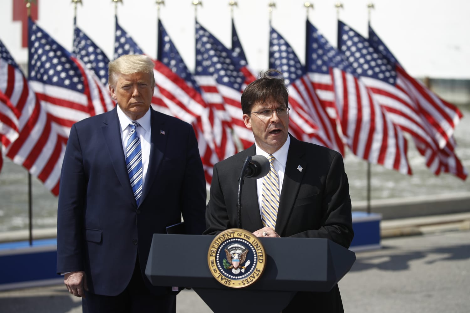 According to ex-Secretary of Defense Mark Esper's new book, Trump suggested shooting racial justice protesters in the legs.