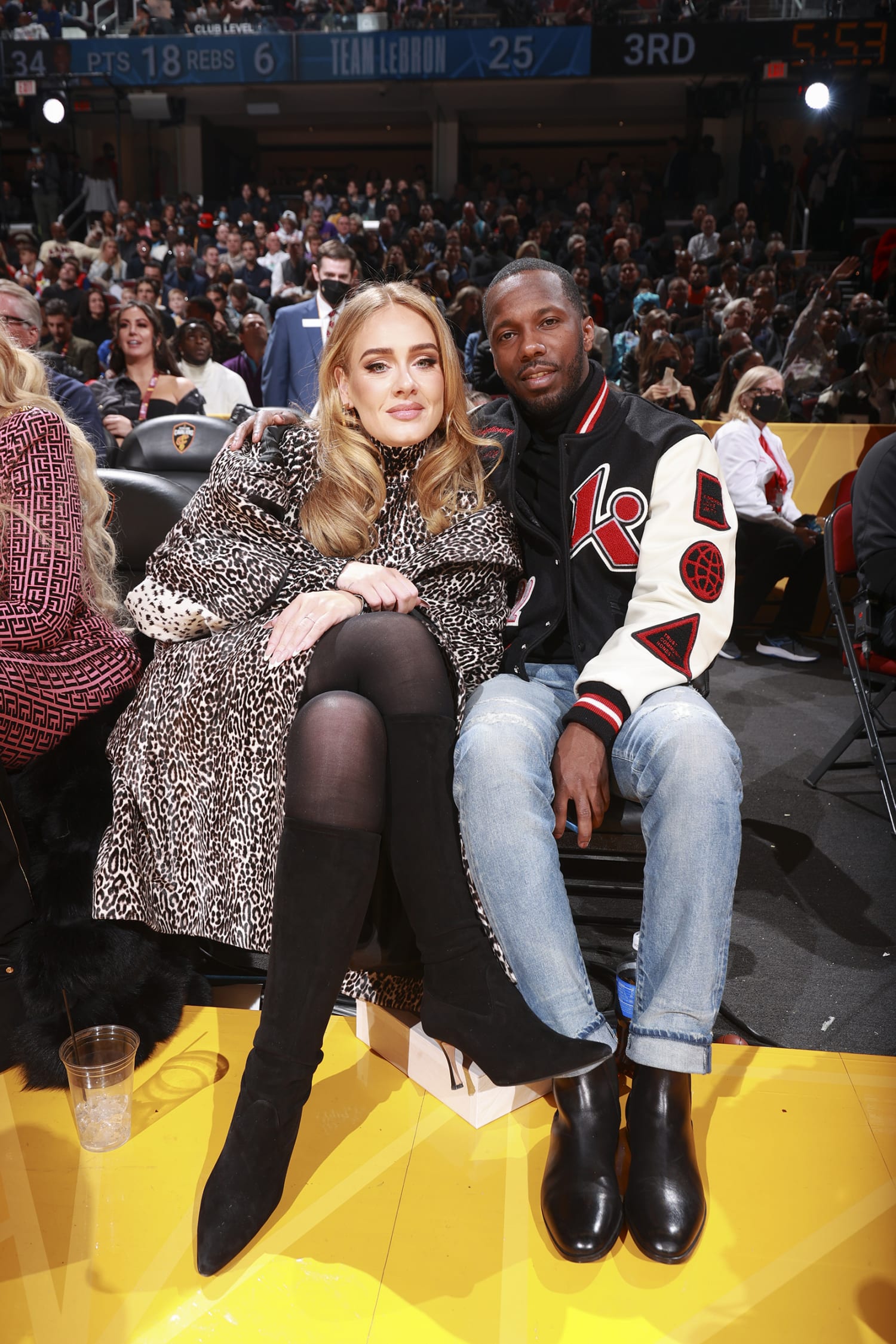 Adele Boards a Yacht with Boyfriend Rich Paul in All-Black Outfit