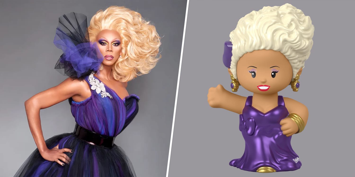 Special Edition Figure Set Featuring 3 Toys Styled Like The Famous Drag Performer Fisher-Price Little People Collector RuPaul 