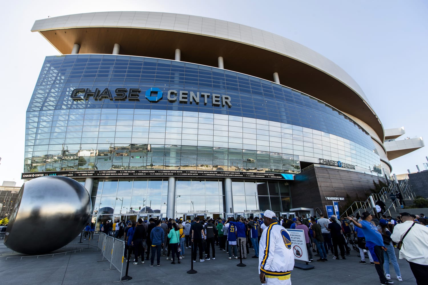 Warriors statement on Chase Center events