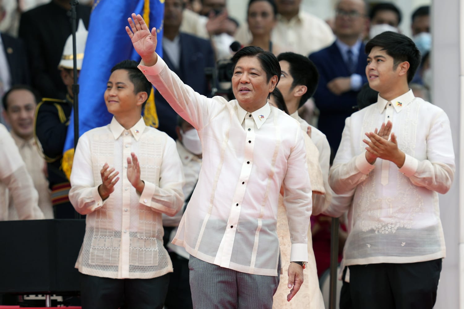 Dictator's son Ferdinand Marcos Jr. is sworn in as Philippine