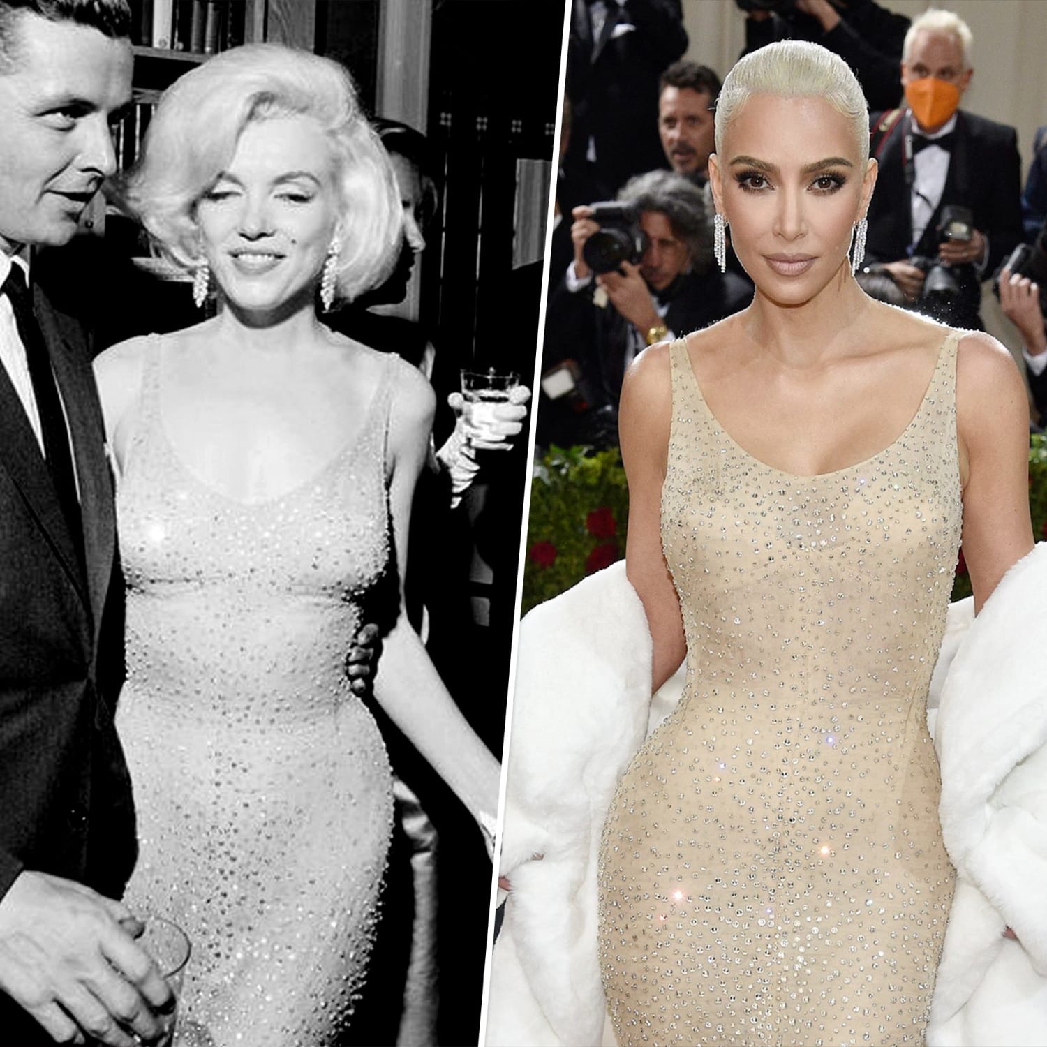 Kim Kardashian Reacts to Accusation She Damaged Marilyn Monroe's Dress at  Met Gala