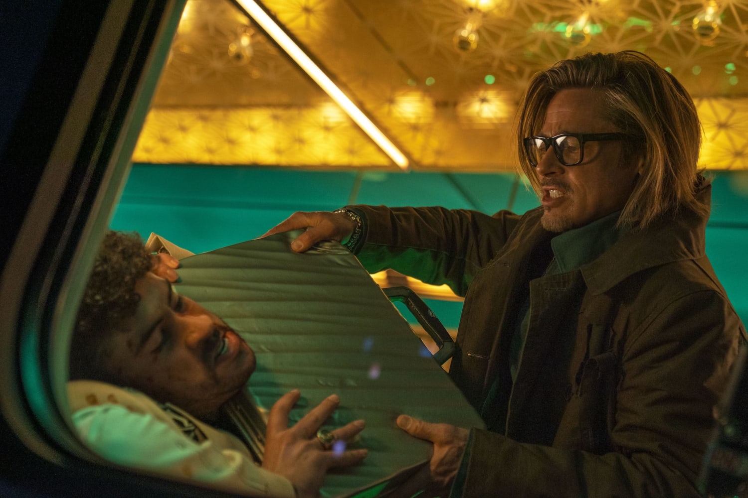 Bad Bunny Brad Pitt Movie Bad Bunny Talks Working With Brad Pitt For 'Bullet Train' Movie