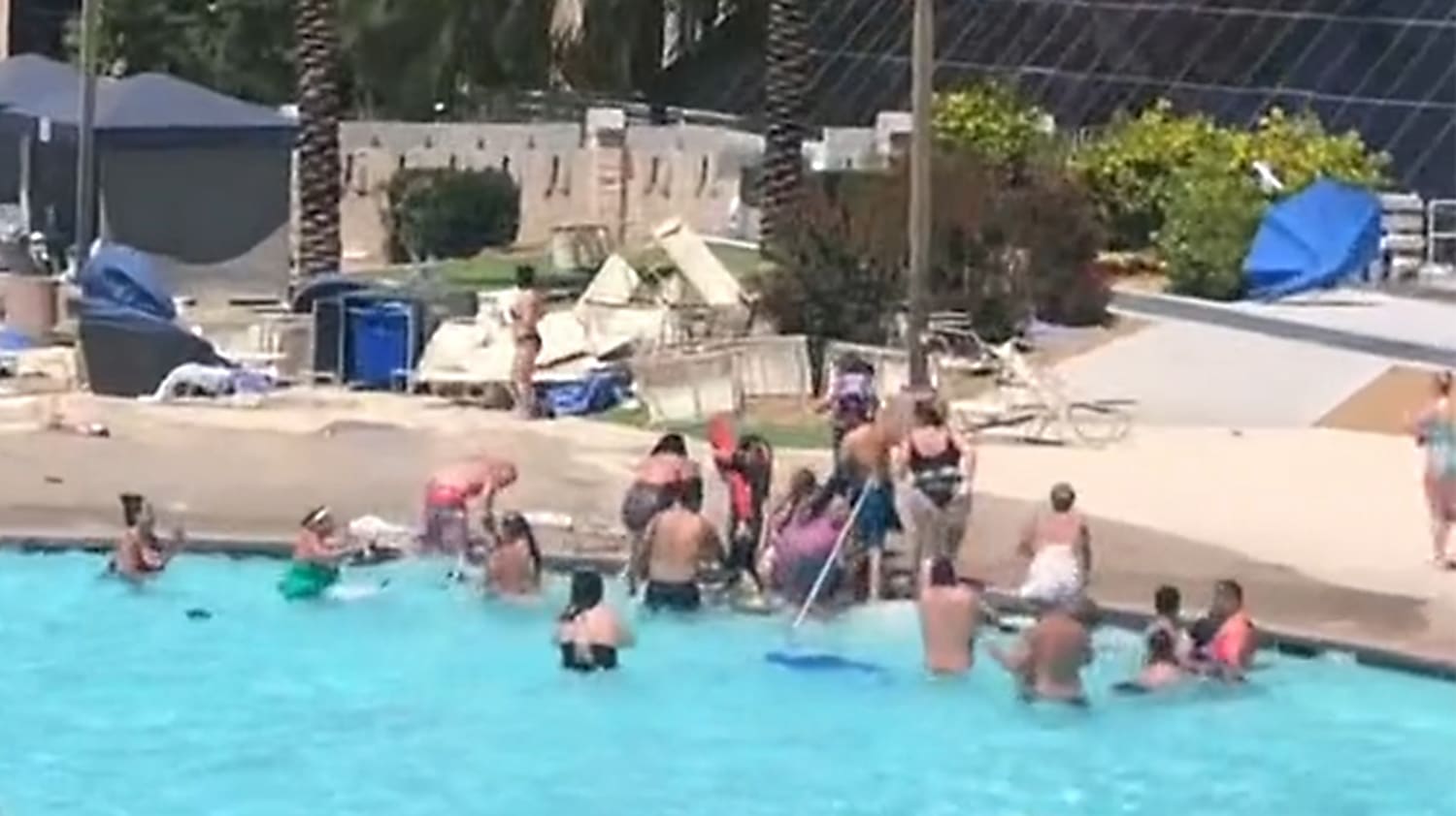Video Captures Dust Devil At Las Vegas Luxor Hotel Pool