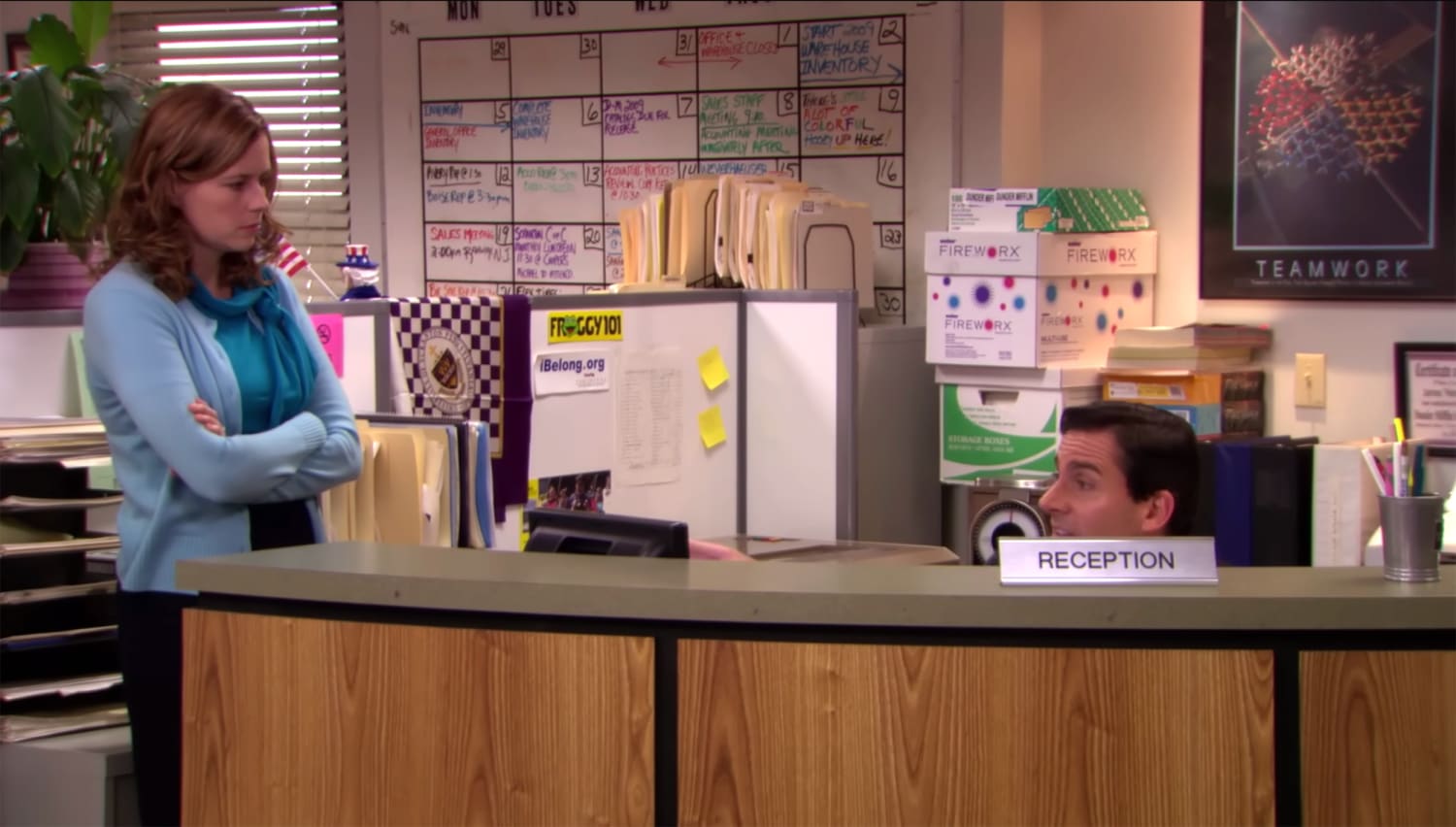 In The Office episode 'Dunder Mifflin Infinity' Michael has his homemade  salad dressing on his desk, Great Scott. Referenced in a deleted scene from  the previous episode 'Fun Run'. : r/TVDetails