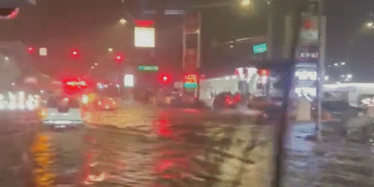 ‘What a storm’: Las Vegas hit with fresh flash floods as rain pours into casino