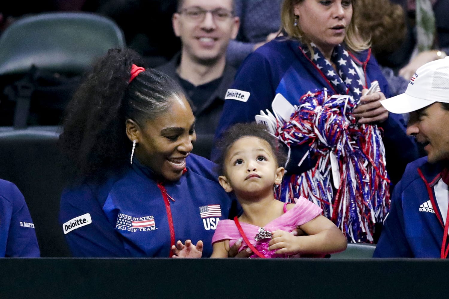 Serena Williams' Daughter Olympia Cuddles Dad Alexis Ohanian: Pics