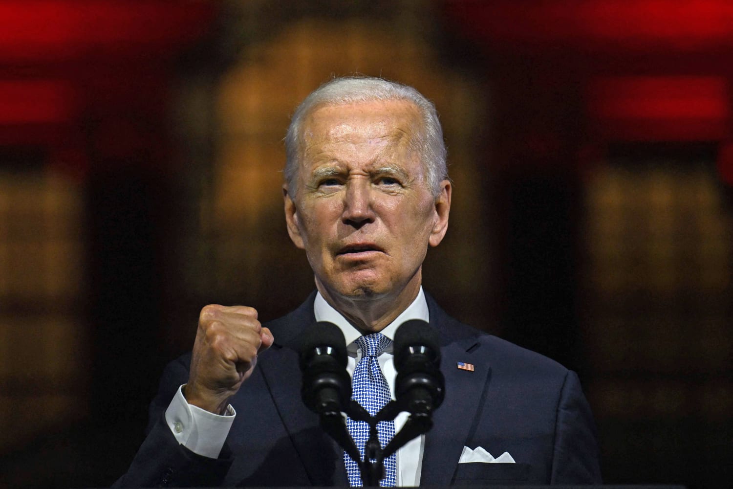 In a blistering speech, Biden says ‘democracy cannot survive’ under MAGA extremism
