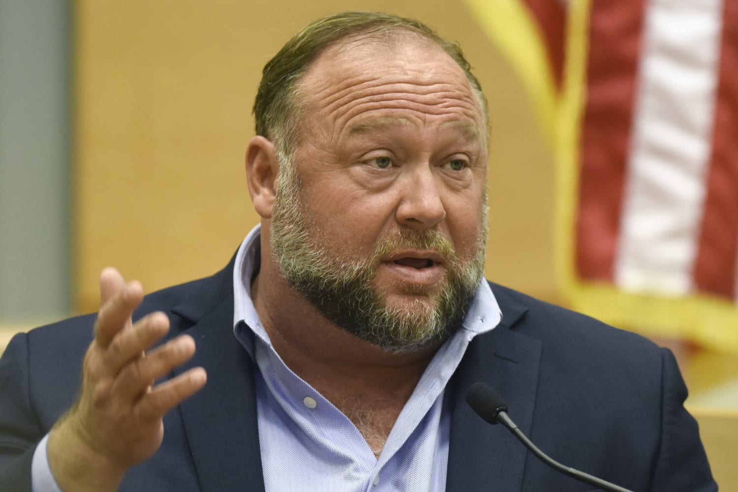 Alex Jones apologises after making a blunder over pronunciation of