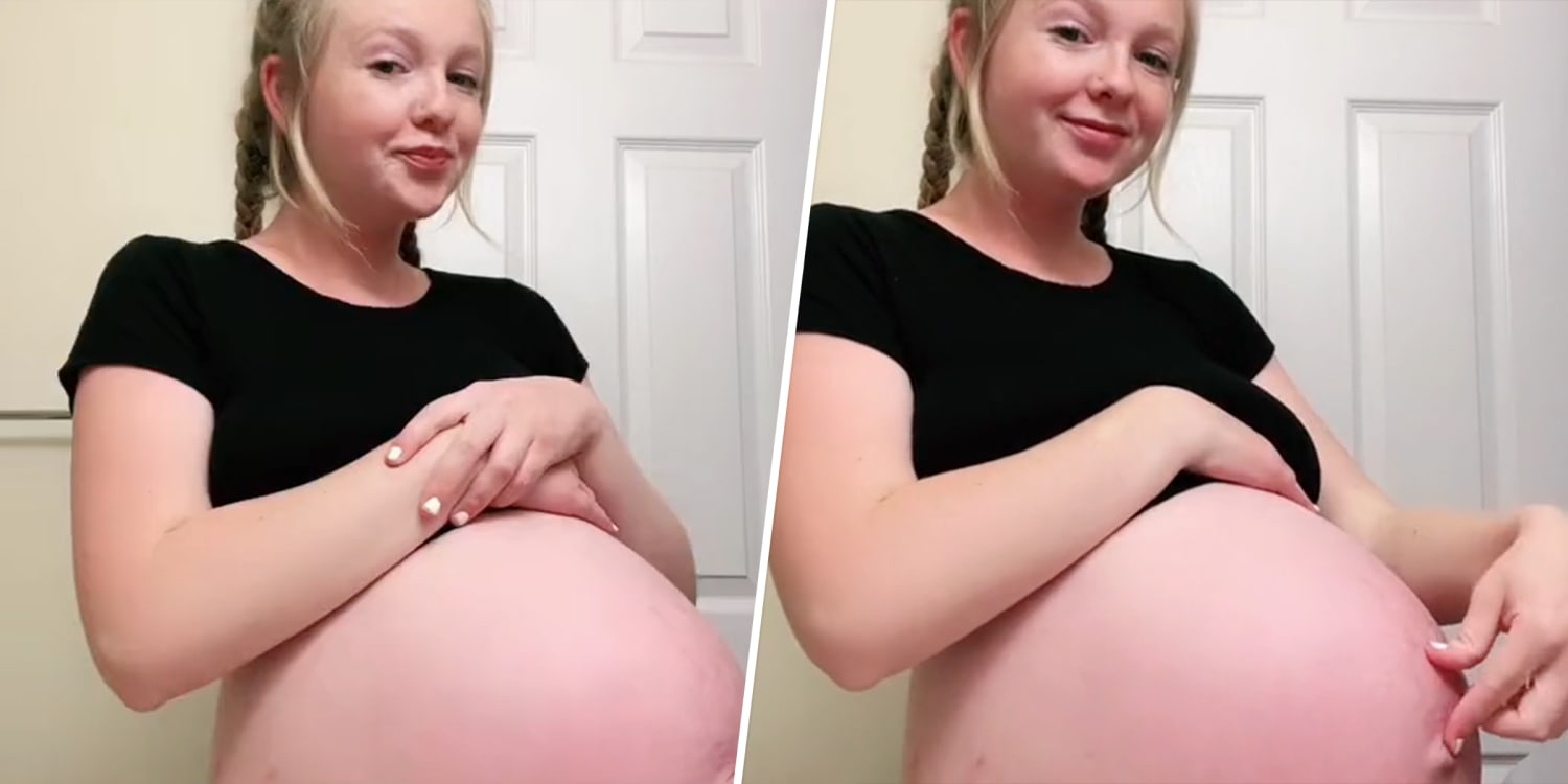 Pregnant belly bursting