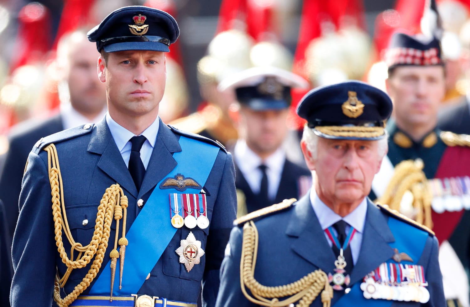 Prince William says walk behind queen’s coffin ‘brought back a few memories’