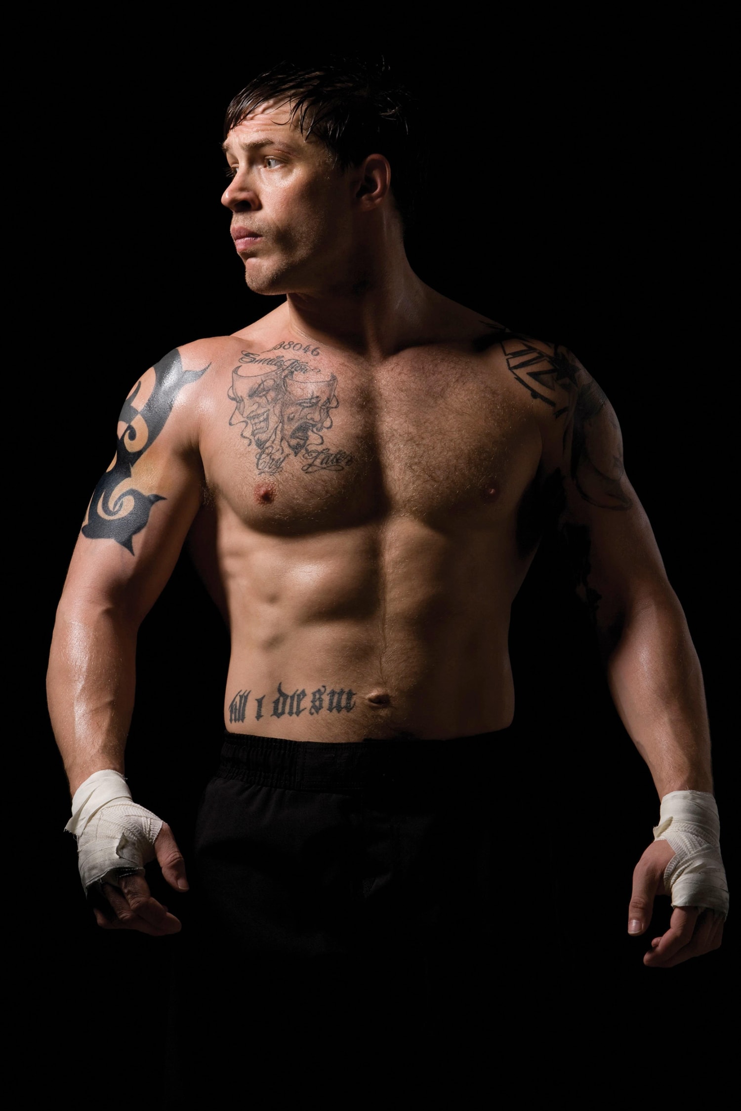 tom hardy muscles
