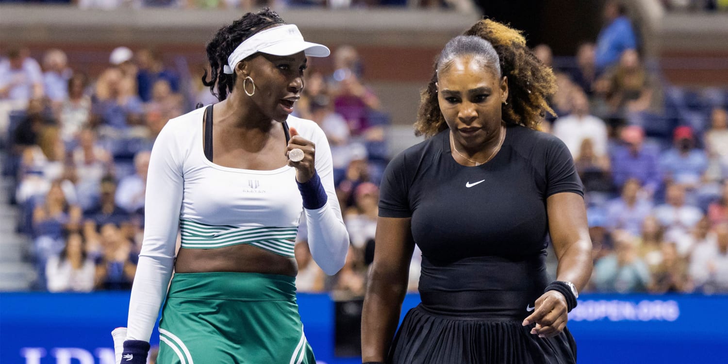 Serena and Venus Williams lose in 1st round of US Open doubles