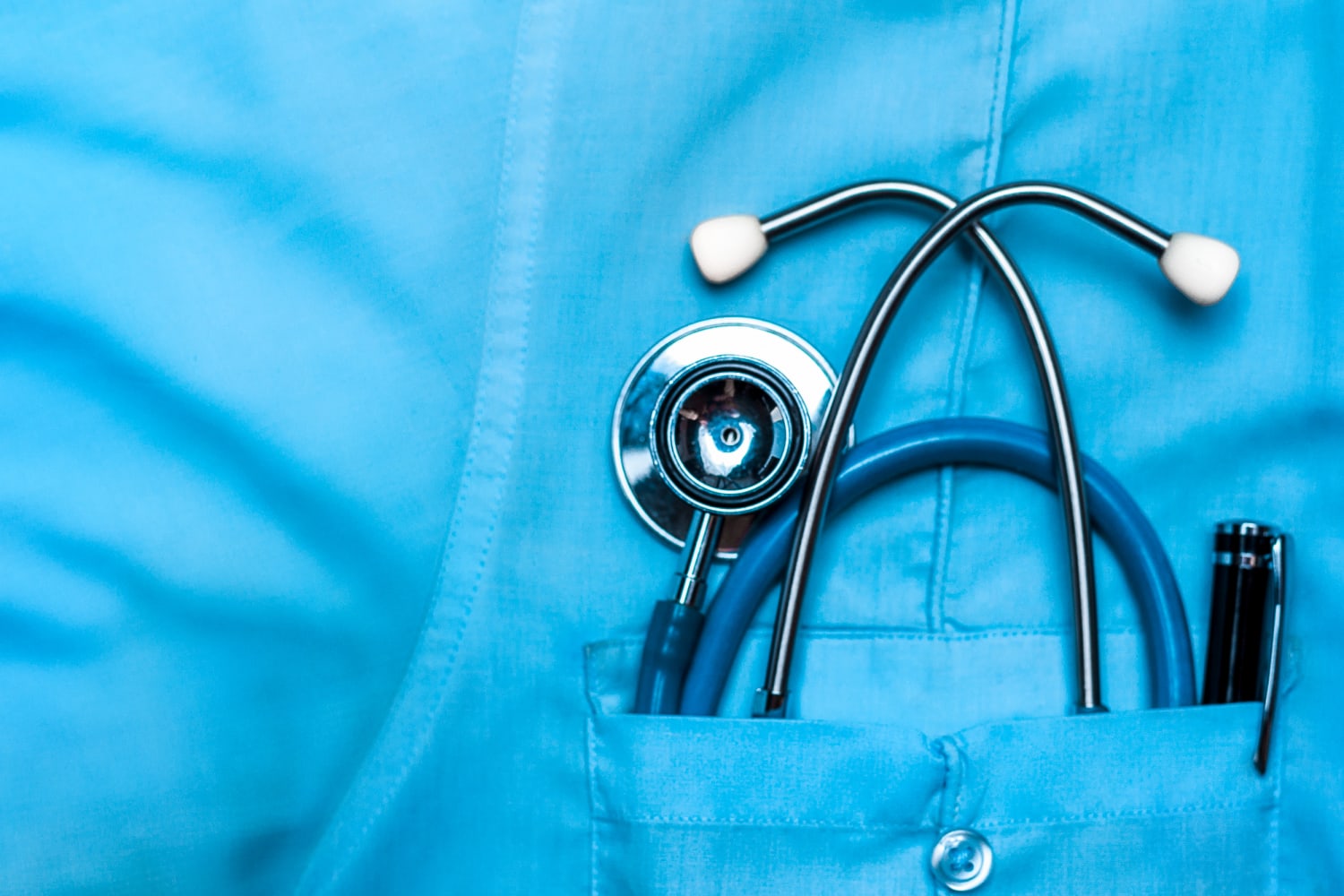 Doctors Bag With Stethoscope On A Gray Background Stock Photo