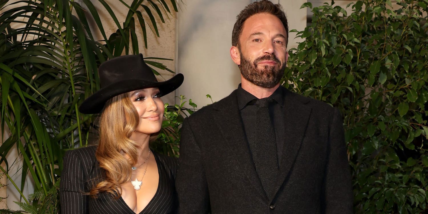 Jennifer Lopez and Ben Affleck Color Coordinate for Ralph Lauren Show