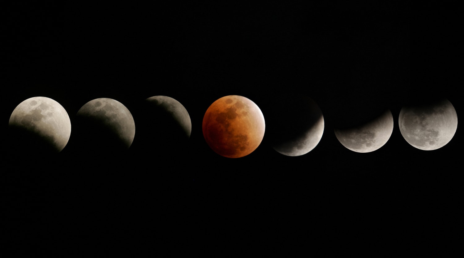 A total lunar eclipse 'blood moon' will be visible around the world on  Tuesday