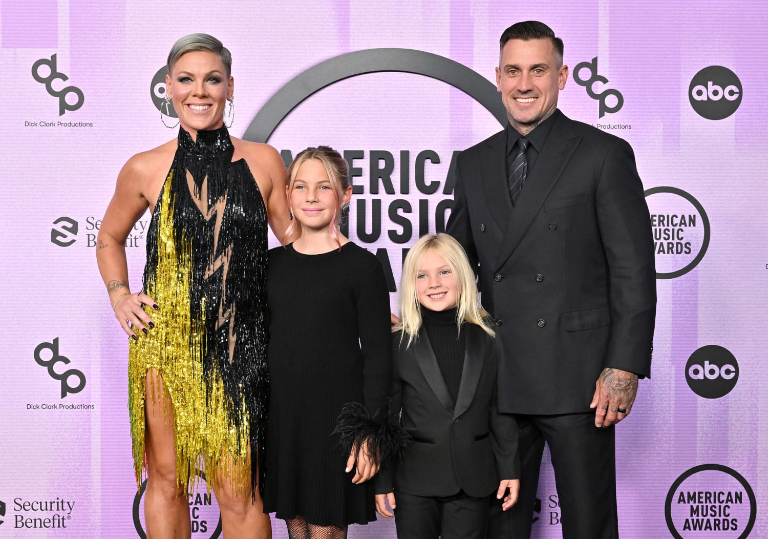 Pink, who is married to Carey Hart, 47, is a mother to Jameson, 6, and Willow, 11