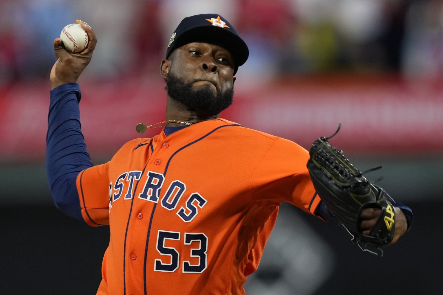 Houston Astros fans line up outside Academy to buy World Series gear