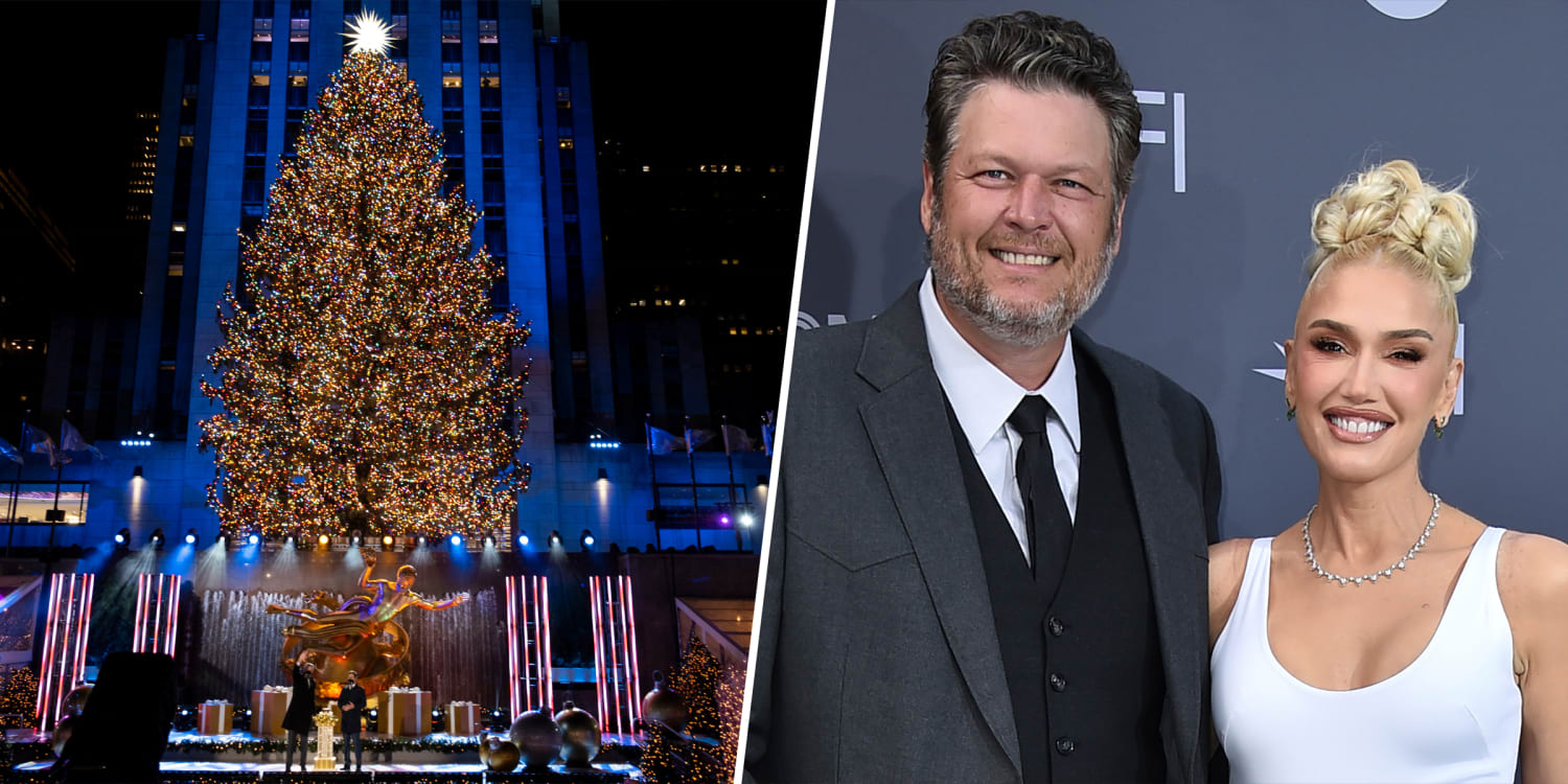 Rockefeller Center in NYC lights Christmas tree