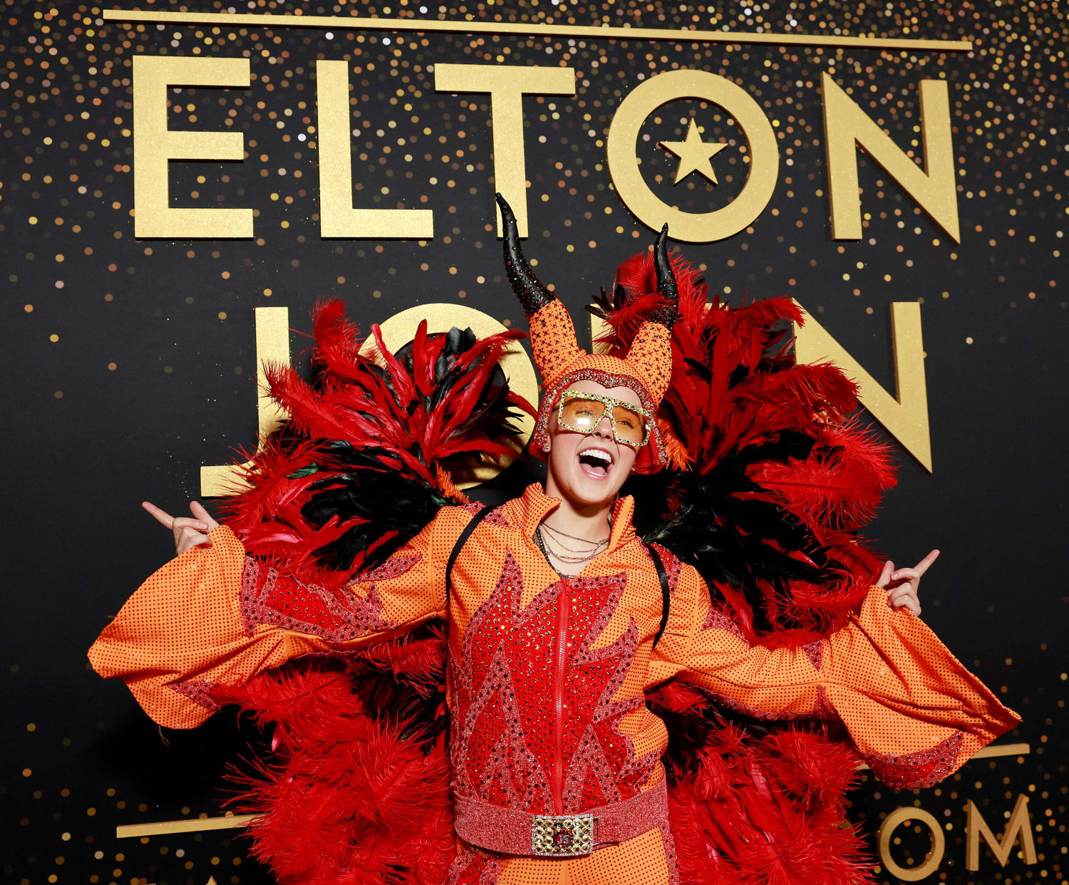 JoJo Siwa Rocks Fiery Look for Elton John's Dodger Stadium Concert