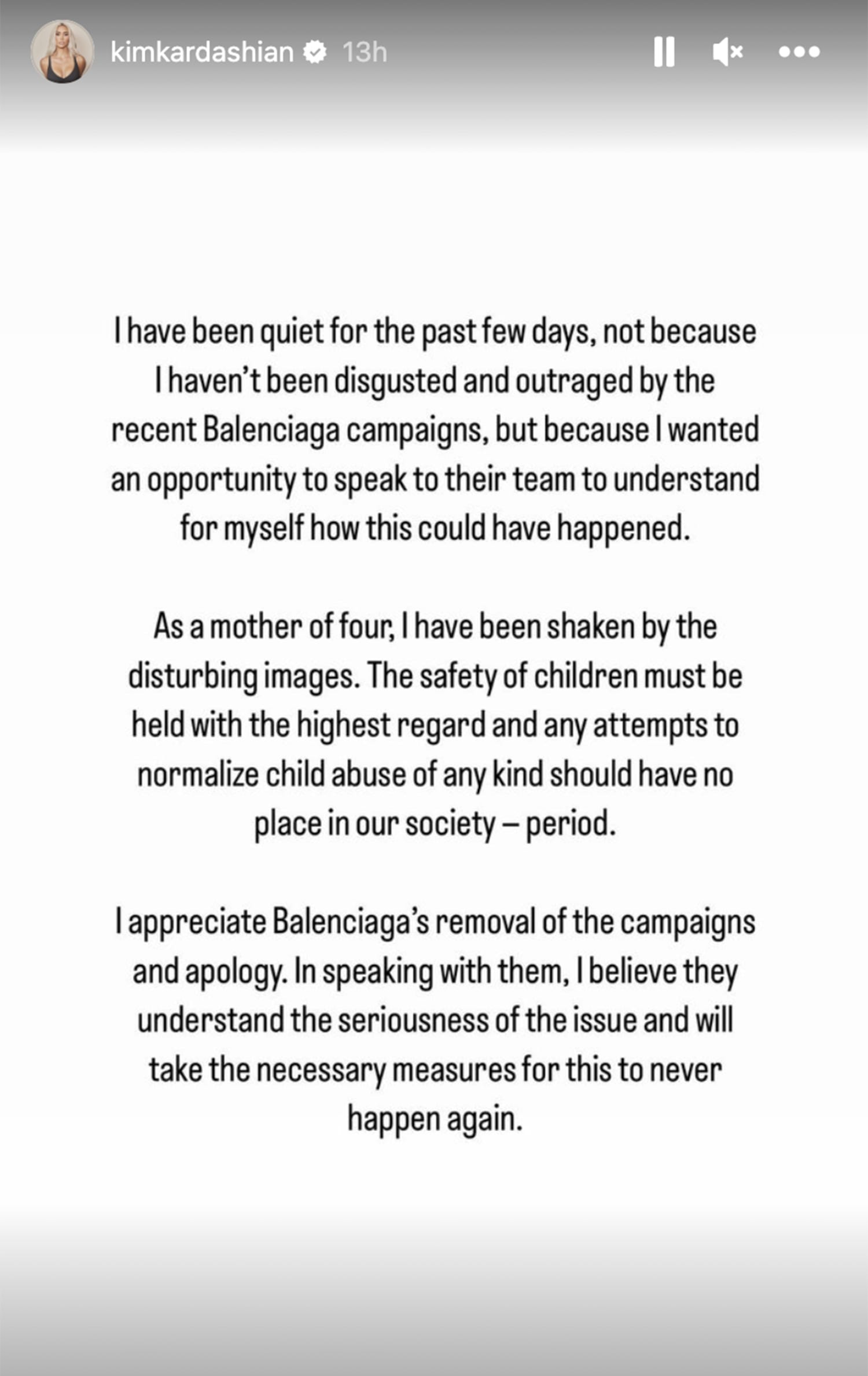 Kim Kardashian Breaks Silence On Balenciaga Kids Ad Campaign