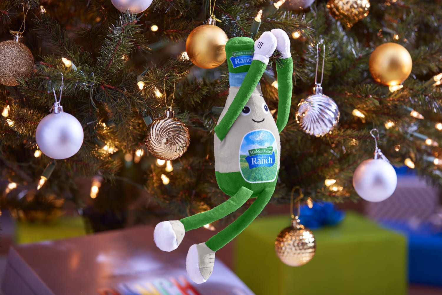 ranch dressing bottle christmas ornament